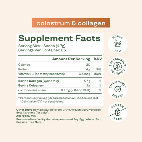 Colostrum & Collagen Peptides
