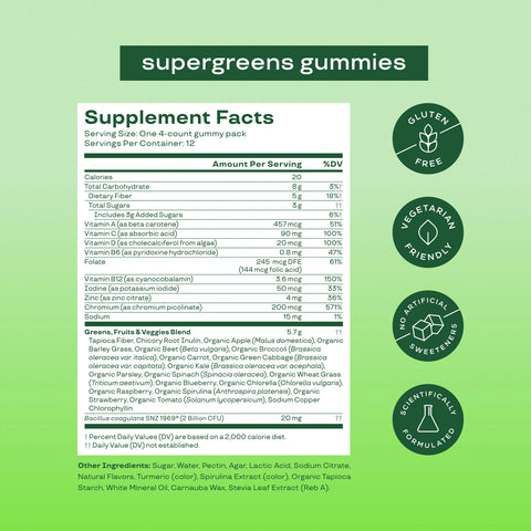 Supergreens Gummies