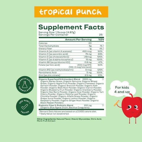 Kids’ Greens & Superfoods + Multivitamin